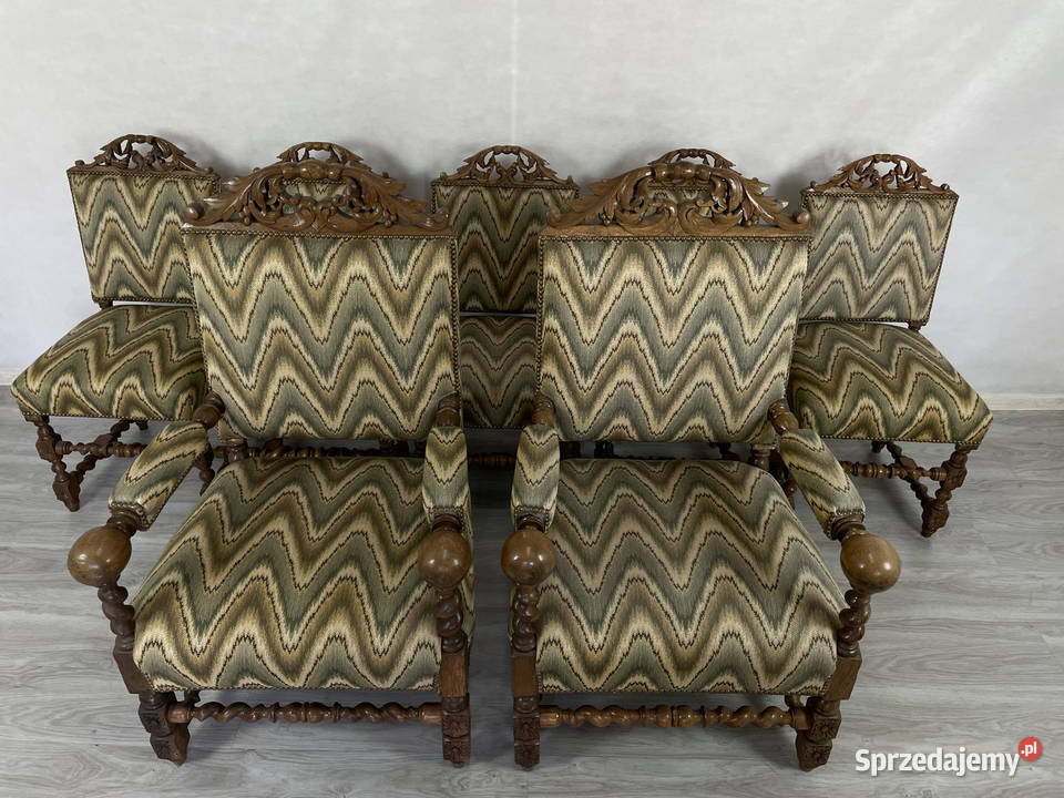 Antyczny Komplet Neorenesansowy z 1890 roku Łódź