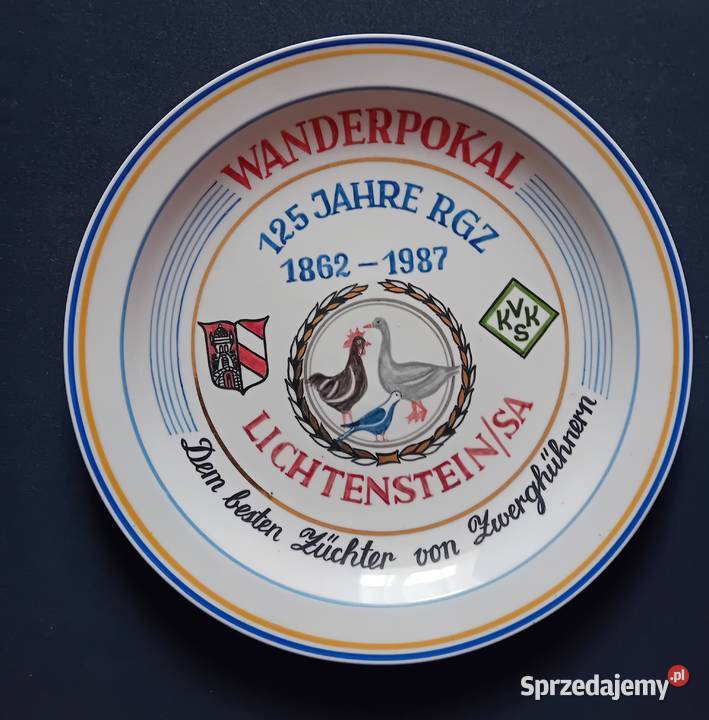 Patera okolicznościowa Colditz Nagroda na Porcelana i szkło Koźminek