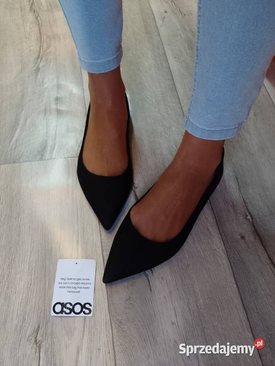 43 ASOS Czarne baleriny wieczorowe z Londynu małopolskie Kraków