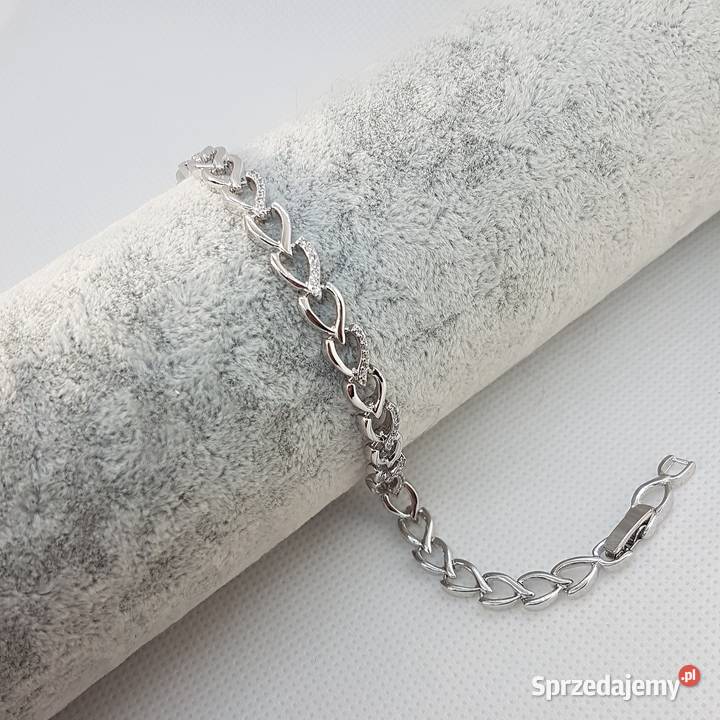 BRANSOLETKA SREBRNA CELEBRYTKA DAMSKA SPLOT Trzebinia