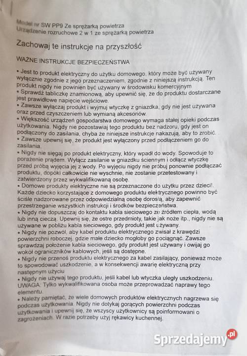 URZĄDZENIE ROZRUCHOWE KOMPRESOR JUMP STARTER łódzkie Łódź