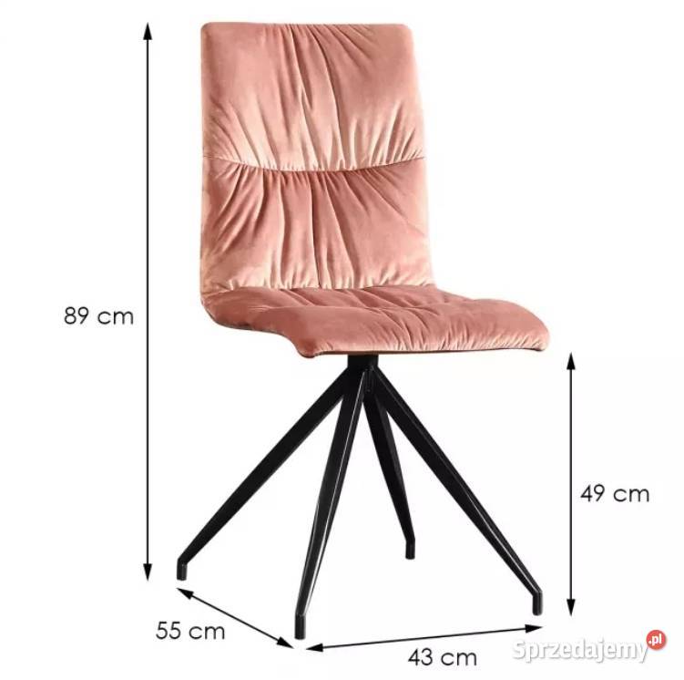 Nowe krzesła Olaf czarno różowe Kraków