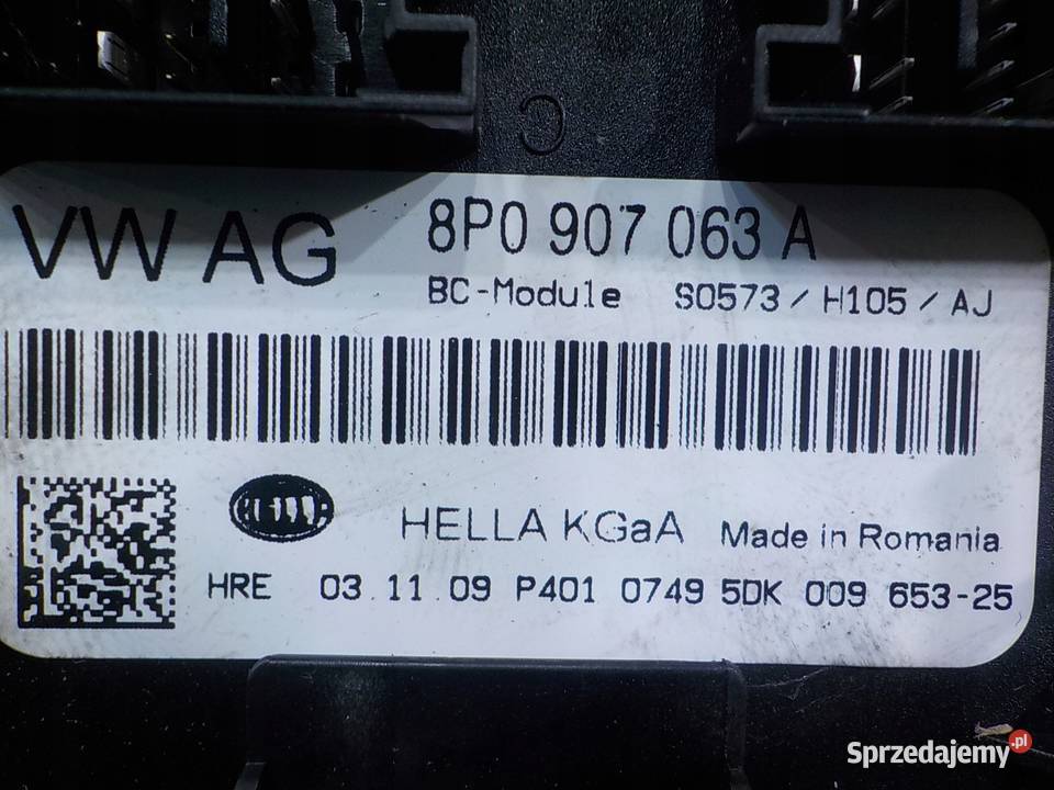 AUDI A3 8P II LIFT 14 TFSI 09r HB 5D modul Suków sprzedam