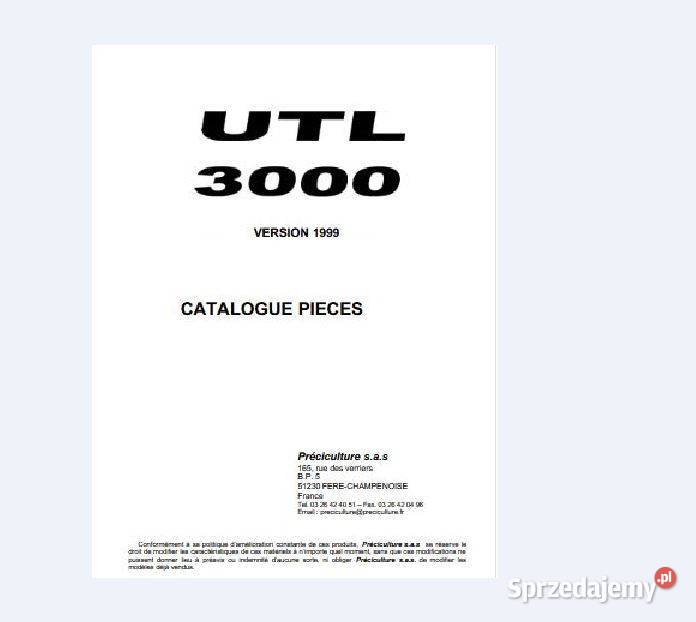 Seguip UTL 3000 opryskiwacz instrukcja obsługi Kielce sprzedam