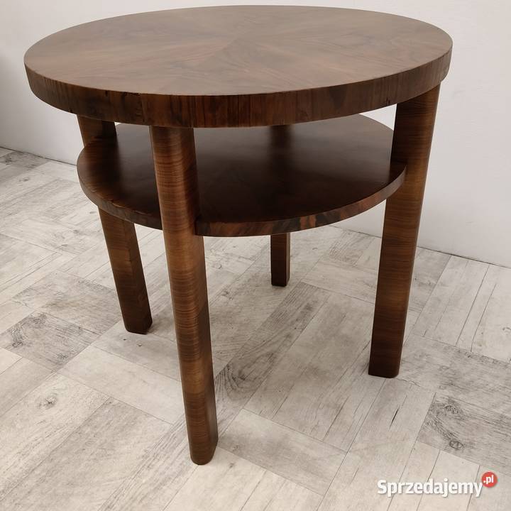 stolik art Deco design vintage lata 40te orzech Radomsko