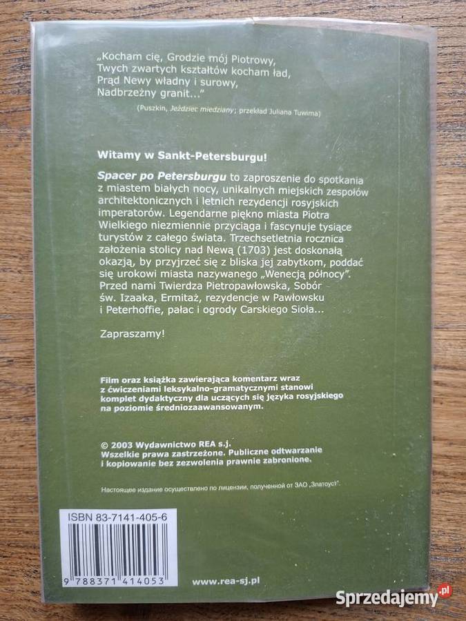 Spacer Petersburgu DVD książka średnio Kraków