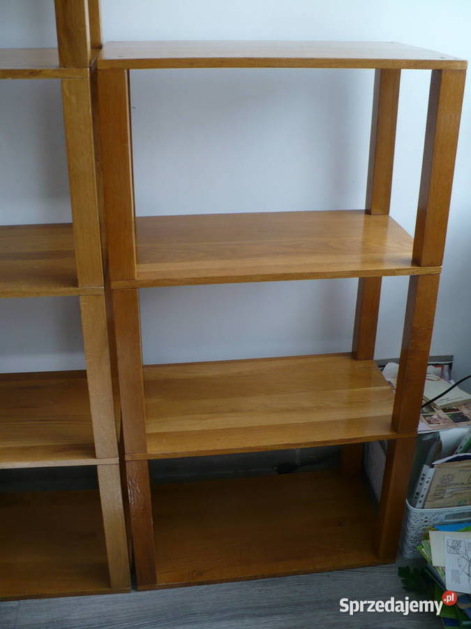 Regały dębowe 2 sztuki Puszczykowo sprzedam