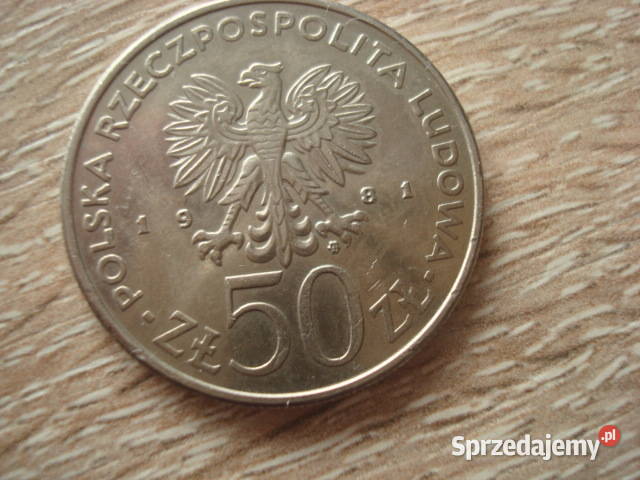 Moneta Gen Broni Władysław Sikorski 50 z 1981 Bądkowo