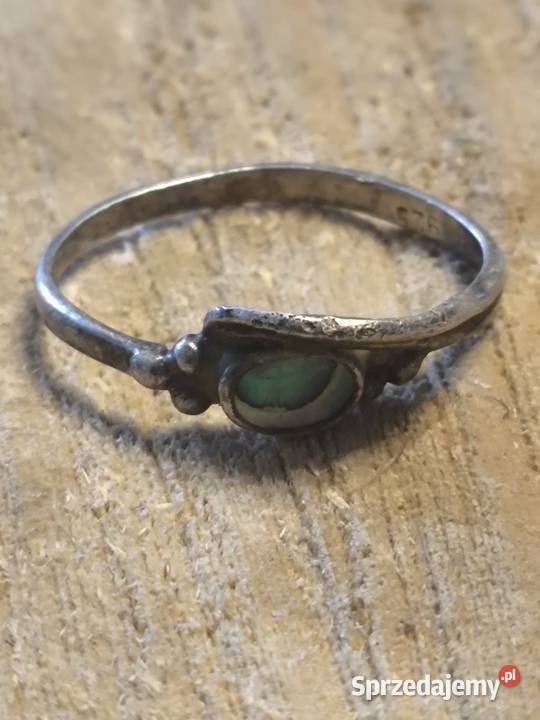 srebrny pierścionek muszla Avalone Vintage Mysłowice sprzedam