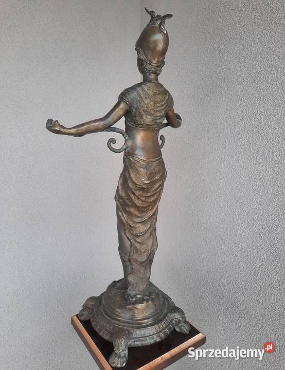 Stara ładna figura kobiety bogini mosiądz 64 pomorskie Tczew sprzedam