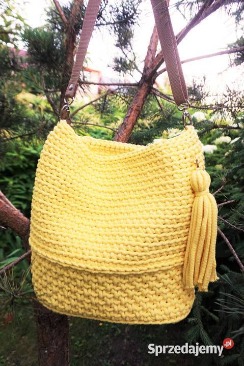 Torba torebka ze sznurka bawełnianego handmade sprzedam