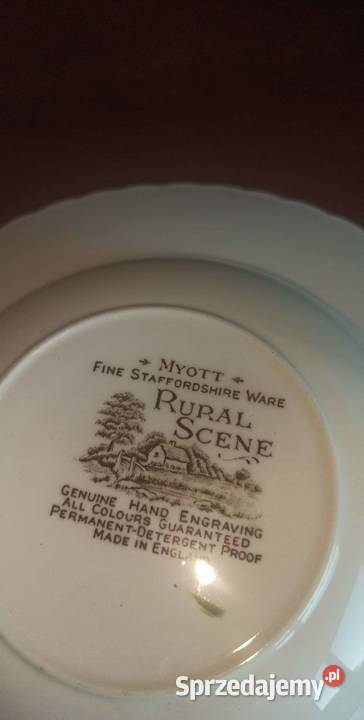 Talerz do zupy Mott Fine Staffordshire Ware Gdańsk