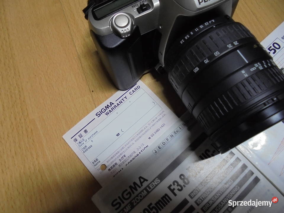 Pentax MZ50 Lustrzanka stan kolekcjonerski z mazowieckie Warszawa