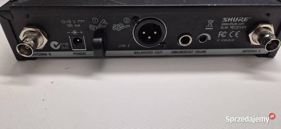 Shure SLX24SM58 Oryginalny zestaw bezprzewodowy wielkopolskie Konin