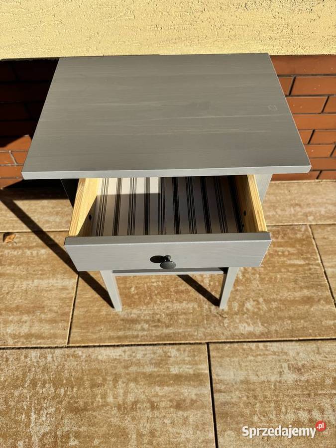 Szafki nocne Hemnes Ikea drewniane z szufladką i Sulbiny