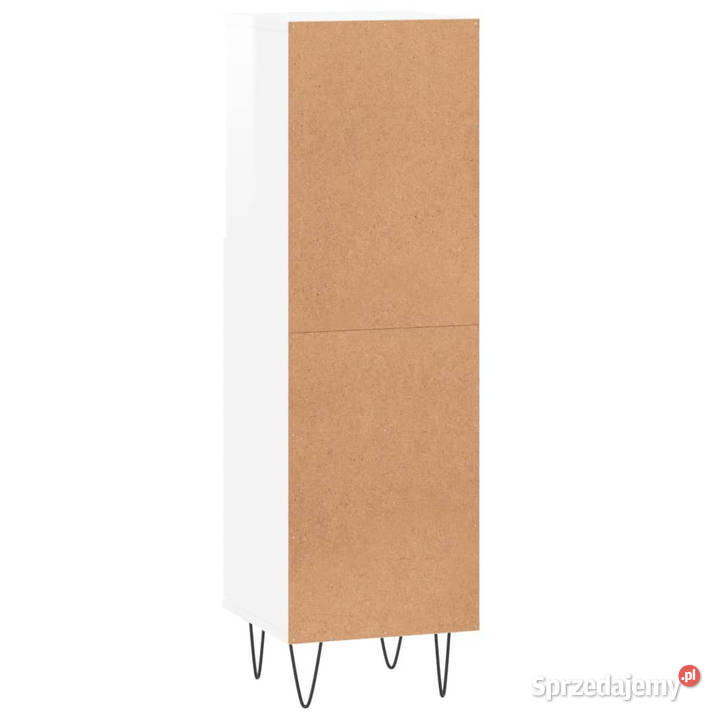 Szafka łazienkowa wysoki połysk biała 30x30x100
