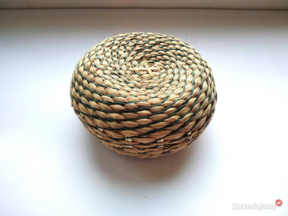 Szkatułka rattan wiklina trawa morska na Gdańsk