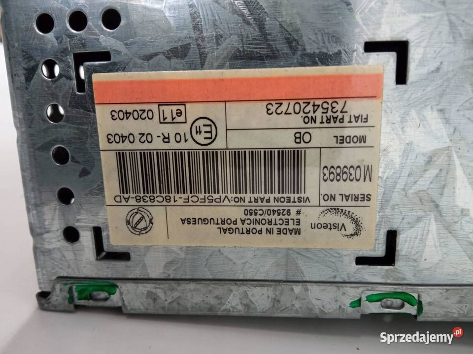 RADIO 735420723 Fiat Stilo I 20012010