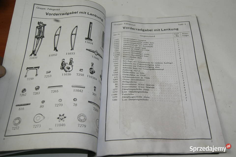 KATALOG CZĘŚĆI DKW E250 DKW E 250 Rybnik