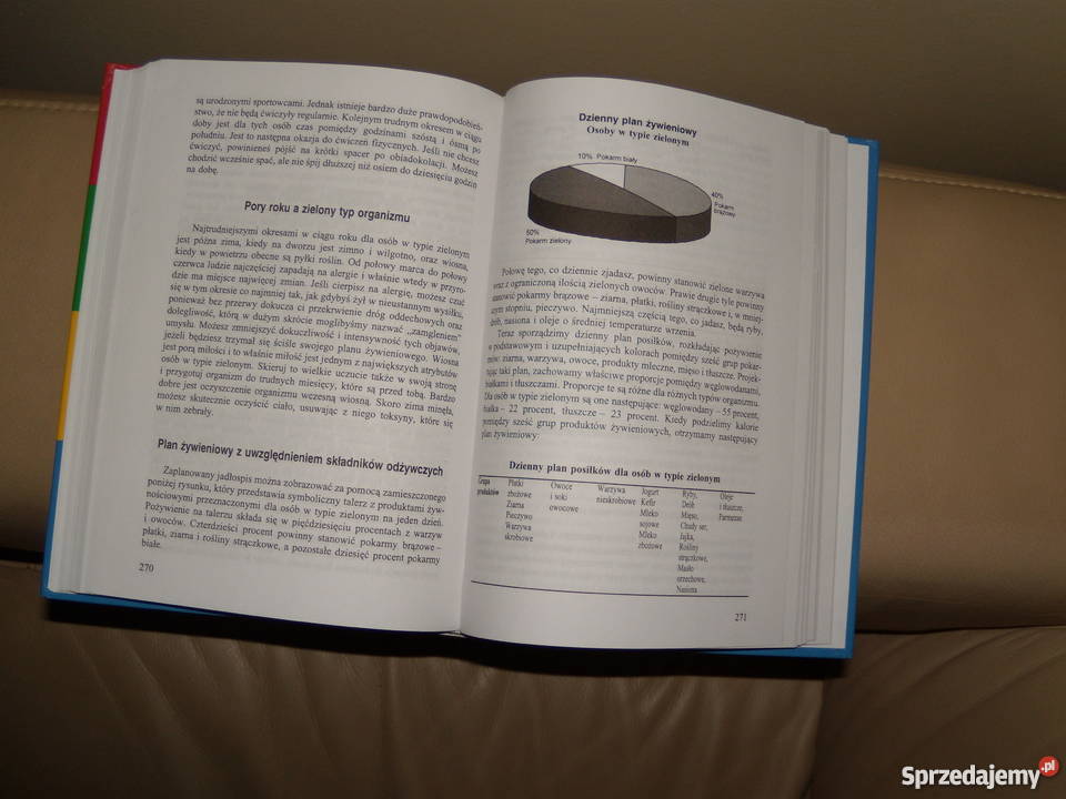 Książka Jedz według kolorów zdrowie, pierwsza pomoc Warszawa sprzedam