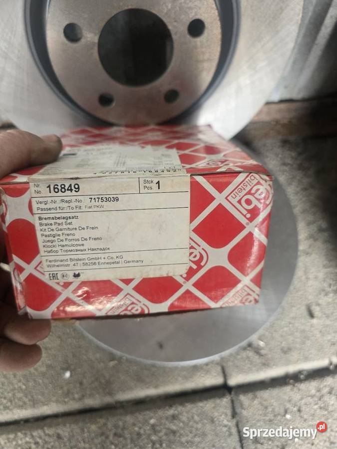 Tarcze klocki przód Febi nowe Alfa Romeo 146 sprzedam