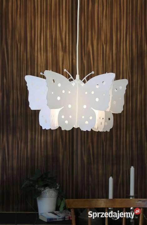 Dziecięcy żyrandol motyle białe Oświetlenie Zabrodzie