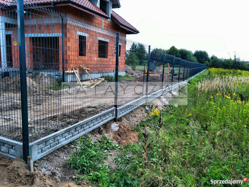 Panel panele systemowe 3D Ogrodzenie 173m GRAFIT