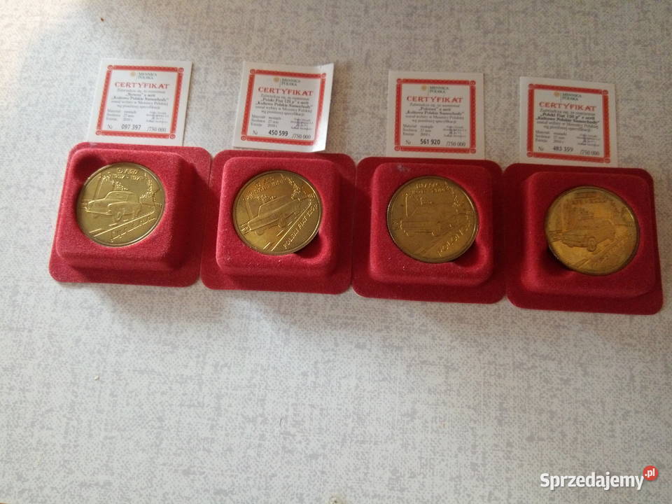 Monety Orlen kolekcja samochodowa PRL Warszawa
