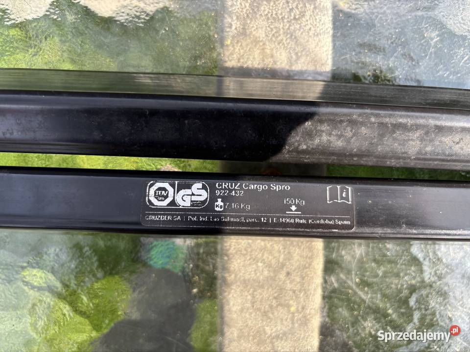 Bagażnik dachowy relingi 120 wkręcane w dach śląskie Mikołów