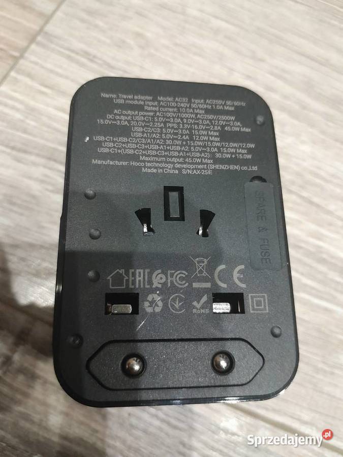 Uniwersalny adapter podróżny z portami USB Hoco Akcesoria GSM Wieliczka