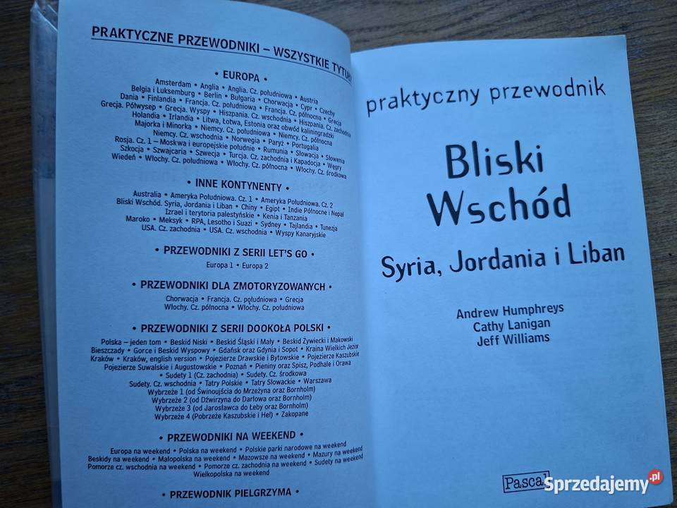 Bliski Wschód Syria Jordania Liban Pascal Kraków
