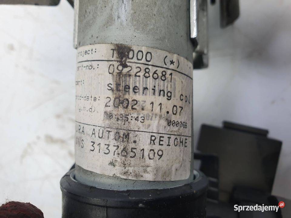 KOLUMNA KIEROWNICZA OPEL ZAFIRA 09228681 Pozostałe sprzedam