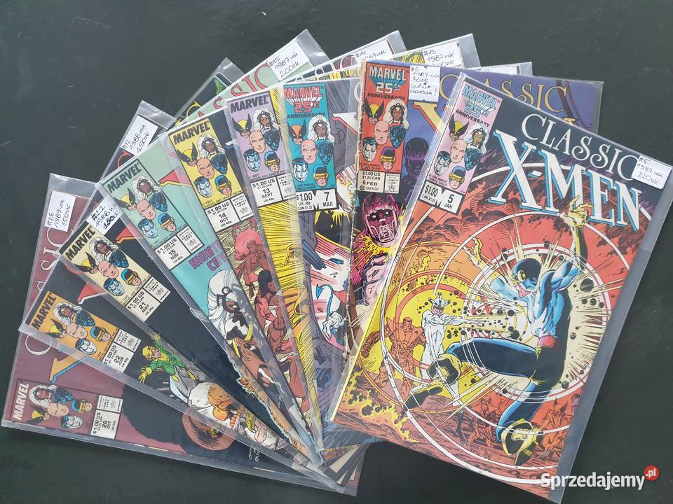Classis XMen 9 komiksów Marvel USA 19871988 Komiksy Gdynia