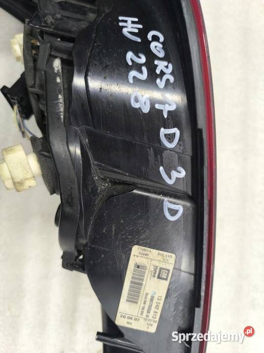 LAMPA LEWY TYŁ 3D OPEL CORSA D LIFT 13242813 sprzedam