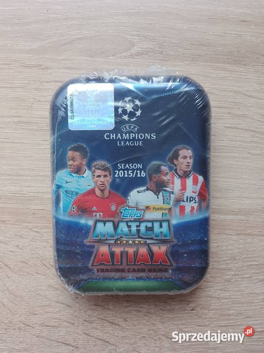 Puszka karty piłkarskie Match Attax 20152016 Chrzanów
