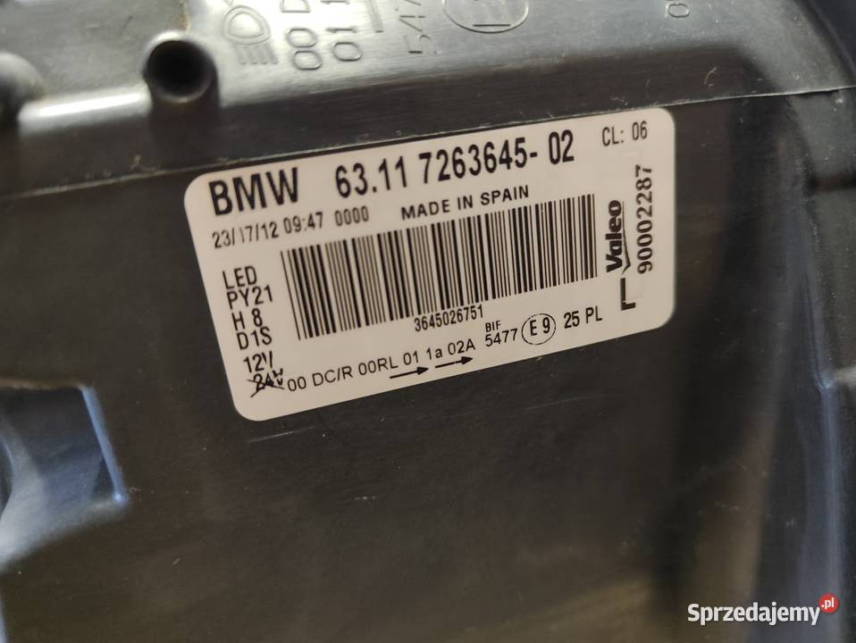 Lampa Xenon Lewy Przód BMW 1 E82 E87 E88 Lift Pleszew sprzedam
