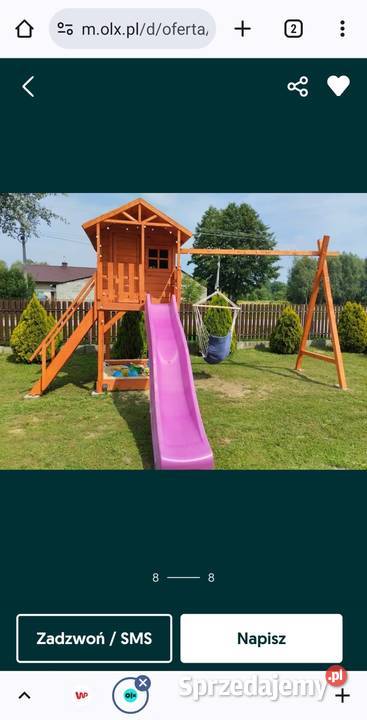 Domek drewniany plac zabaw dzieci Rzeszów sprzedam