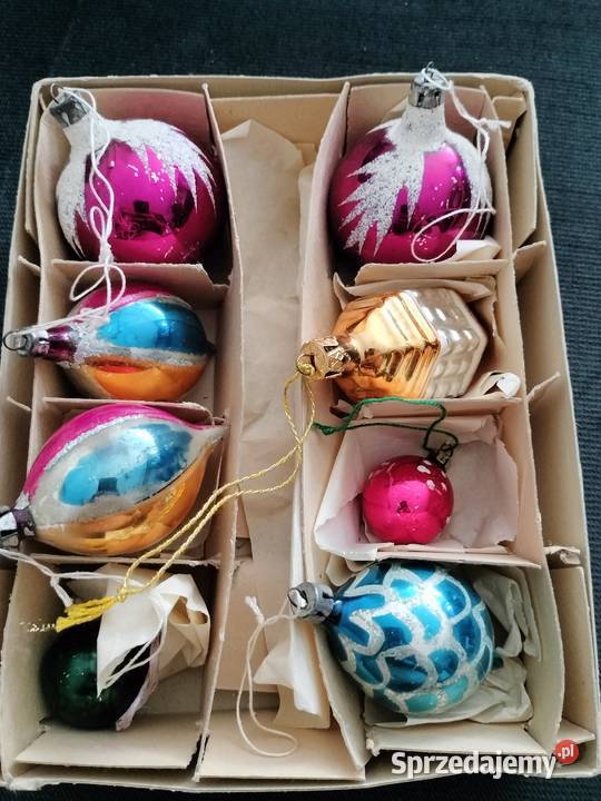 Zestaw bombek z prl Choszczno