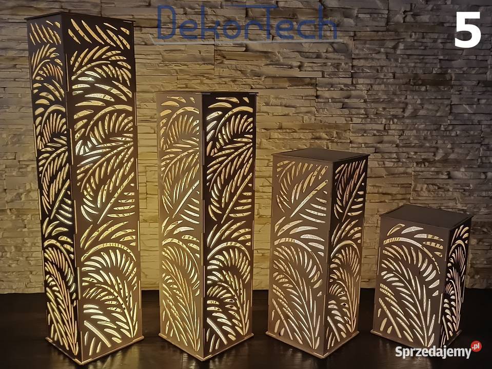 Lampion ażurowydekoracja do salonuna wesele Chomranice