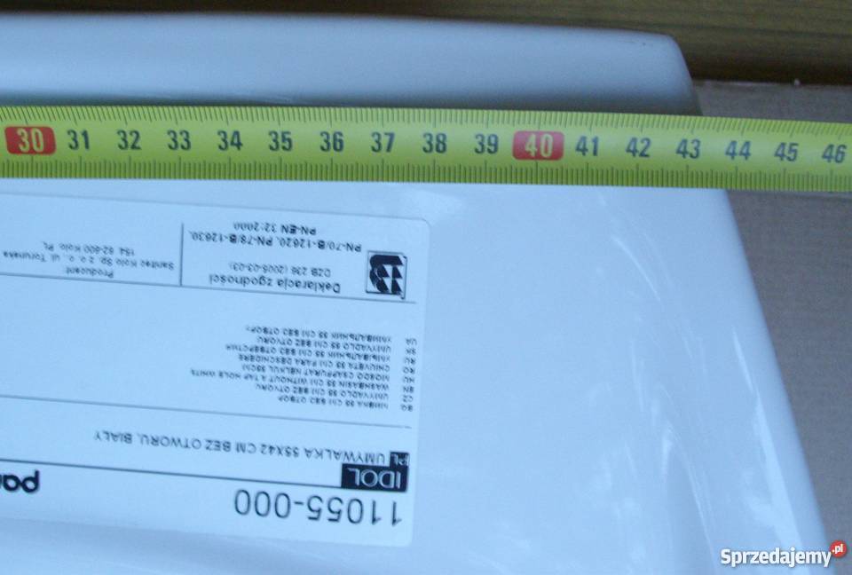 Umywalka panda IDOL biała bez otworu 55 x 42 Lublin