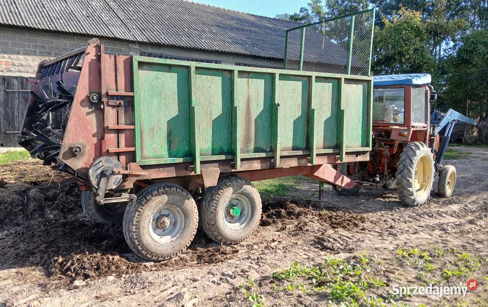 Rozrzutnik obornika ośki tandem nieuszkodzony Zadąbrowie-Rudunek