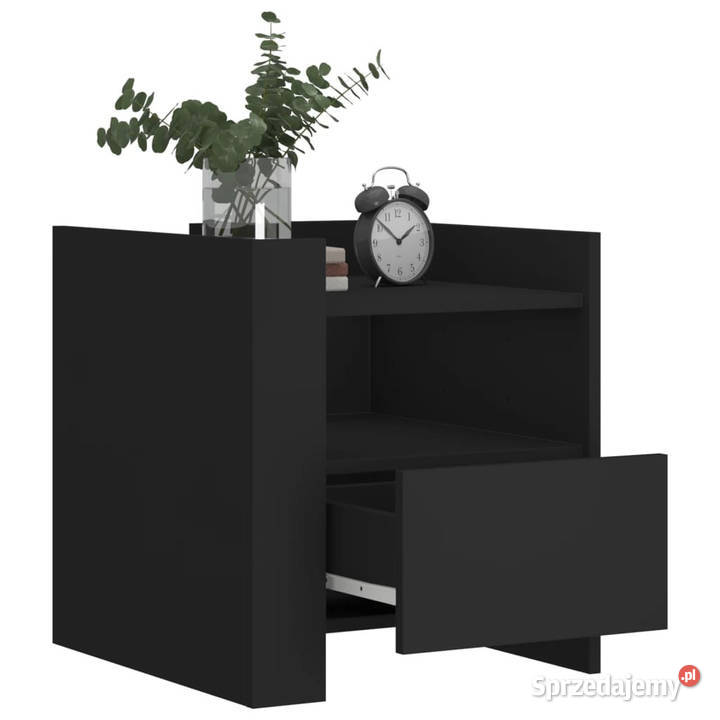 Szafka nocna czarna 45x50x50 materiał Warszawa