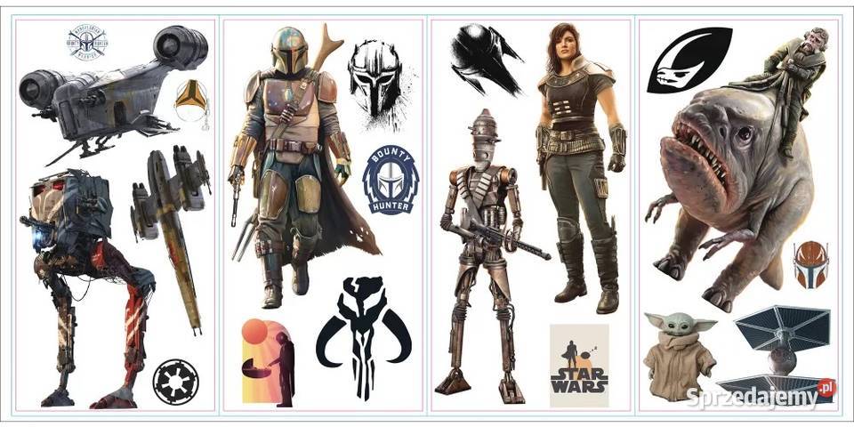 Star Wars Mandalorian Naklejki Winylowe na małopolskie Mogilany
