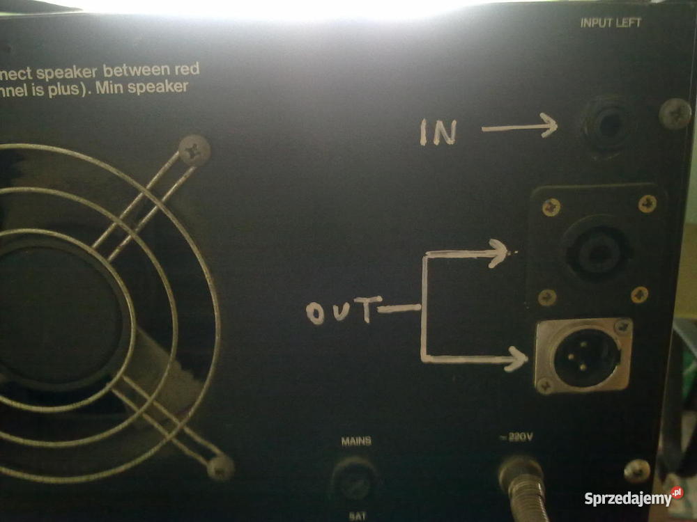 Wzmacniacz kolumny estradowe i mixer