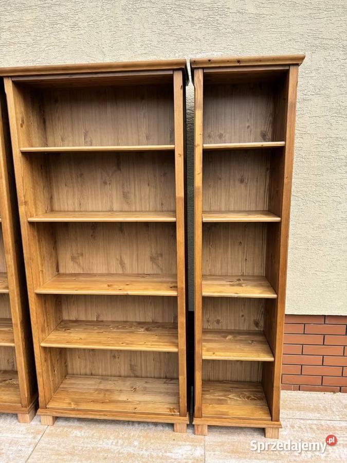Regał drewniany półki ikea markor leksvik Sulbiny