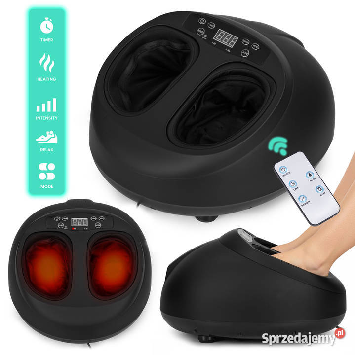 Masażer elektryczny do stóp z funkcją grzania Pozostałe