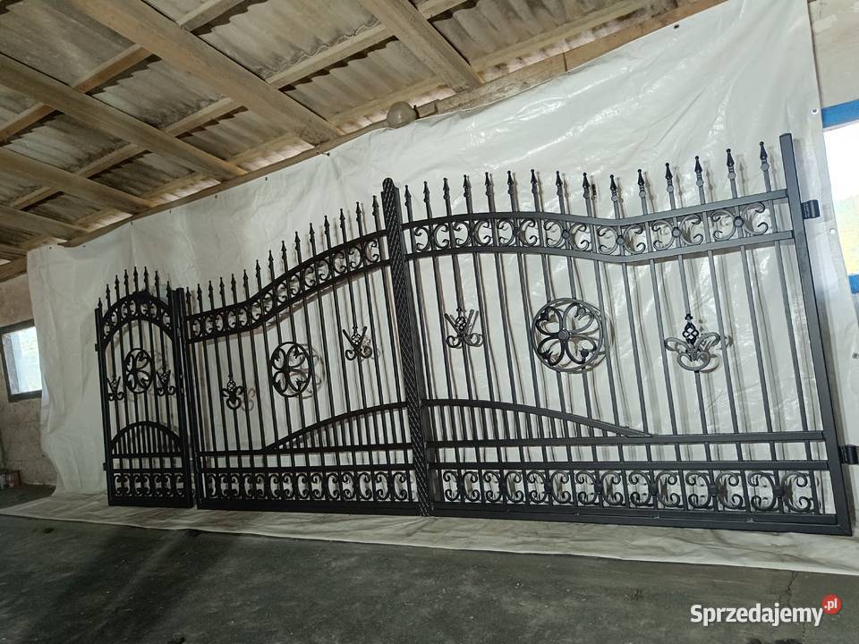 Brama Wjazdowa Dwuskrzydłowa Kuta Pręt Pełny Starachowice