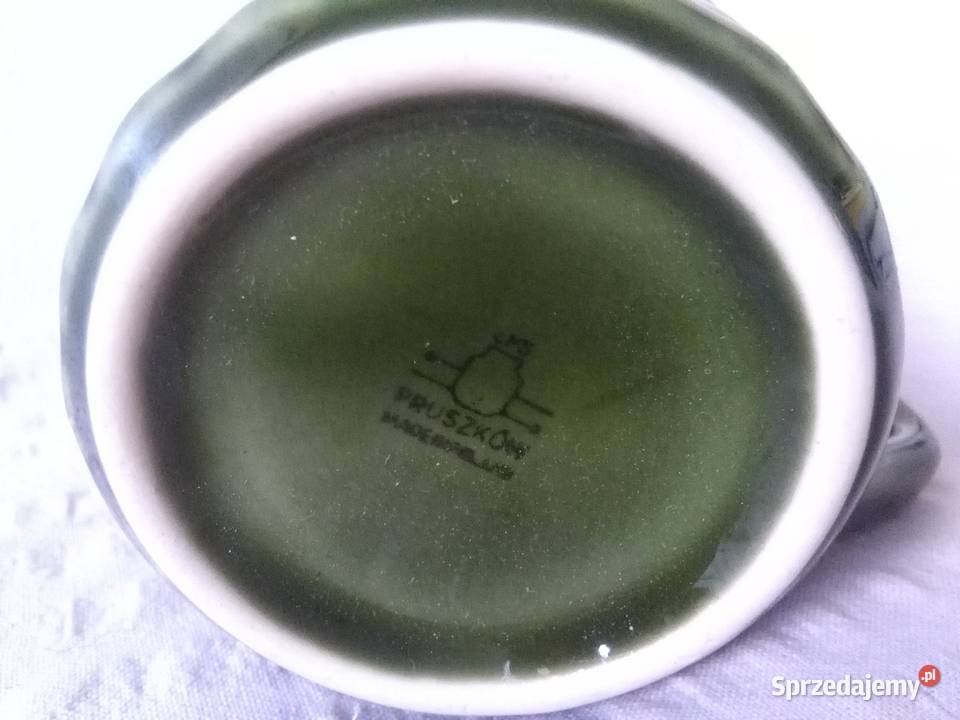 PRUSZKÓW KUBEK ZIELONY porcelit ceramika polska Warszawa