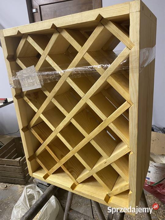 Regał na wino 65x45 18 butelek stojący wiszący