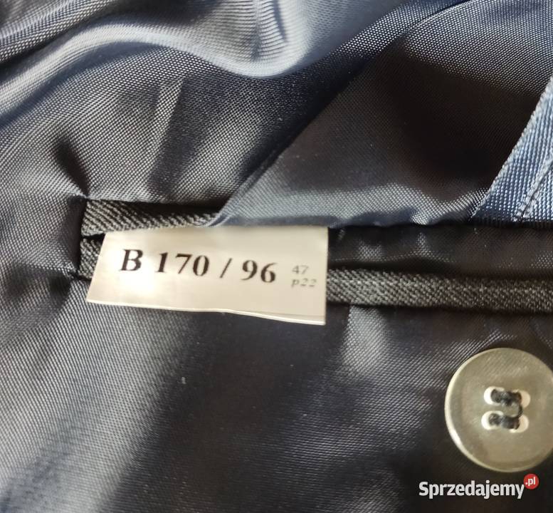 Garnitur męski 3 częściowy w paseczki 1709682 Rozmiar L śląskie